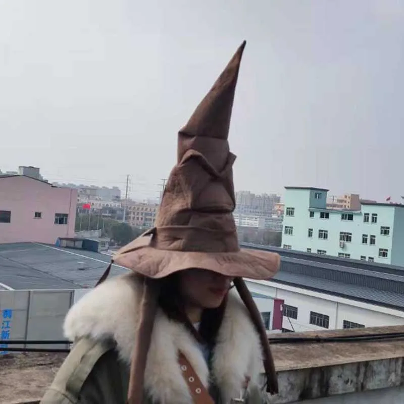 

Women Men Funny Witch Wizard Hats Unisex Halloween Witch Hat Halloween Party Props Dress Up Hat Cosplay Accessories