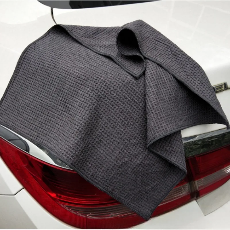 Car Cleaning Cloth Detailing Waffle Weave Glass Wash Towel Strong Water Absorbent Towel Auto Cleaning Accessories
