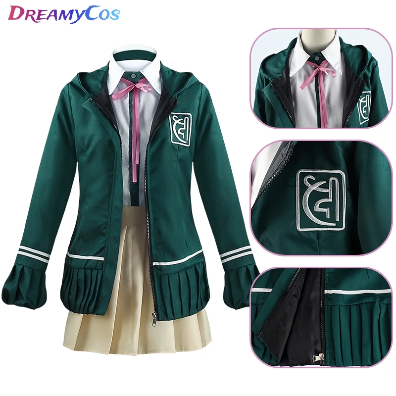 

Anime Super DanganRonpa Nanami ChiaKi Cosplay Costume Girls JK Uniform Women Sailor Suit Jacket Wig For Girls Adults