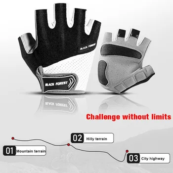 Shockproof GEL Pad Cycling Gloves MTB Gloves Cycling Gloves Bicycle Gloves Half Finger Short Gloves Men Women Summer Bike Gloves 5