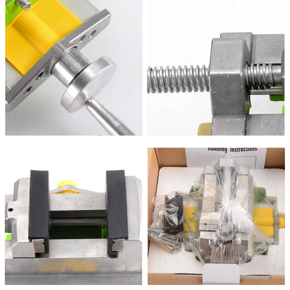Allsome BG-6368 3-inch Cross-Sliding Vise with Compound Slide for Mill and Drill Press,Cross Slide Drill Press Vise 4