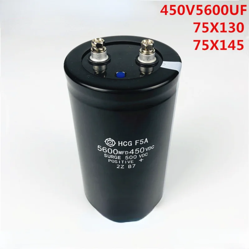 

（1pcs）Brand new original Hitachi imported 450V5600UF 400V inverter filter inverter capacitor bolt type