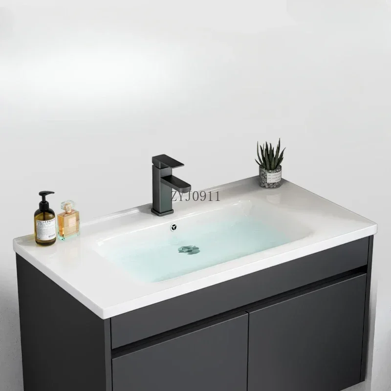 Luxury Bathroom Cabinet Closed Storage Toilet Washbasin Sink Furniture Filing Cabinets Narrow Sinks Mdf Bathroom Multifunction
