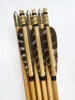 50 Pcs IBOUNFOX Natural Feathers for Wooden Carbon Arrow 3/4/5 Inch Turkey Archery Feathers Fletching Right Wings 4