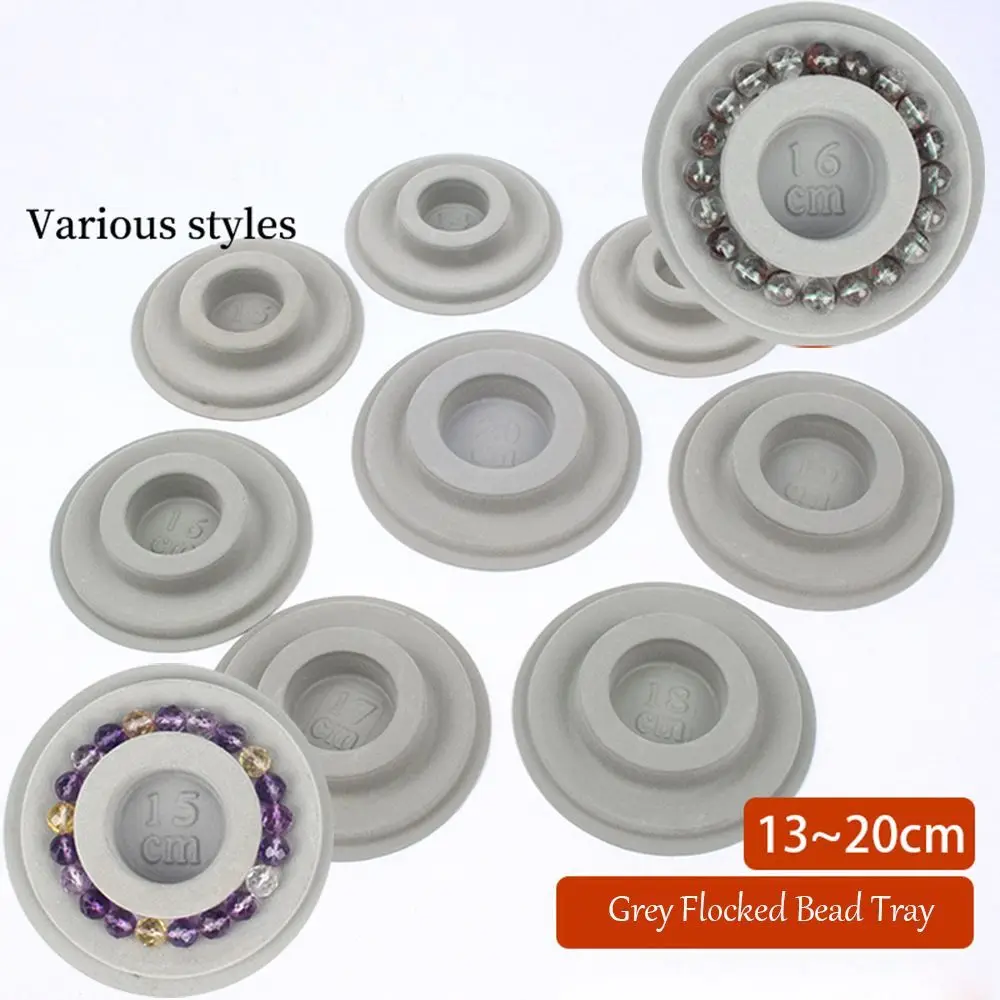 Gray Flocked Bead Board For DIY Bracelet Necklace Beading Jewelry