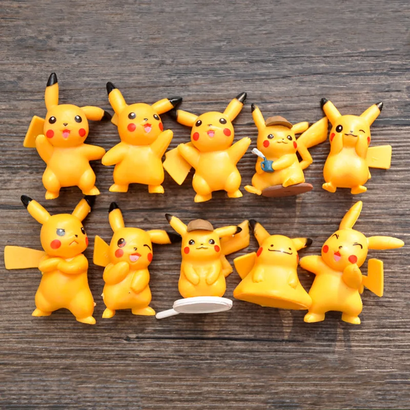 Pokemon Figures Pikachu Cosplay Model Toys, 10 Cm Pikachu