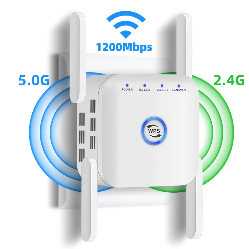 1200Mbps WLAN WiFi Outdoor Long Range Extender Wireless Router Booster Repeater 