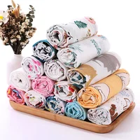 60x60cm Newborn Baby Musilin Blanket Ultra Soft Bamboo Baby Swaddle Blankets Skin Friendly Muslin Diaper Baby Burping Cloths 1