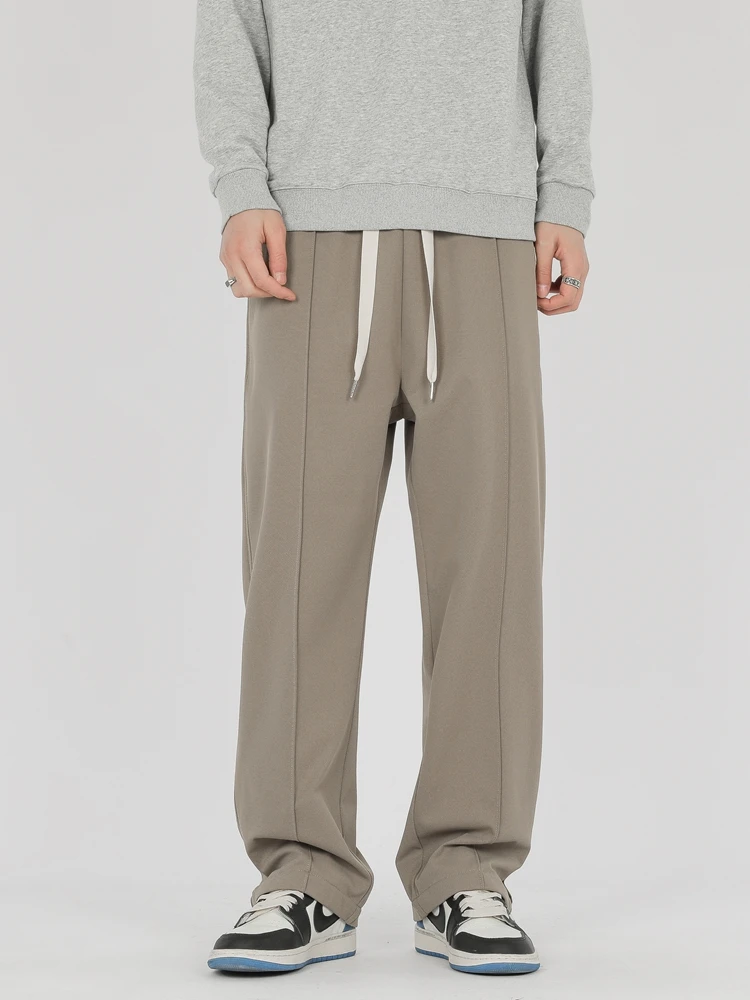 Autumn Straight Sweatpants sport jogging trousers wide leg pants fleece sweatpants fashion pants fashionable wide leg pants men casual pants For Men Korean Fashion