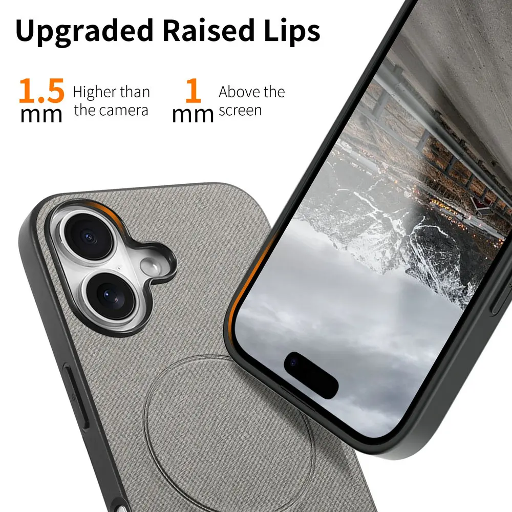 Luxury Leather Magnetic Phone Case Cover