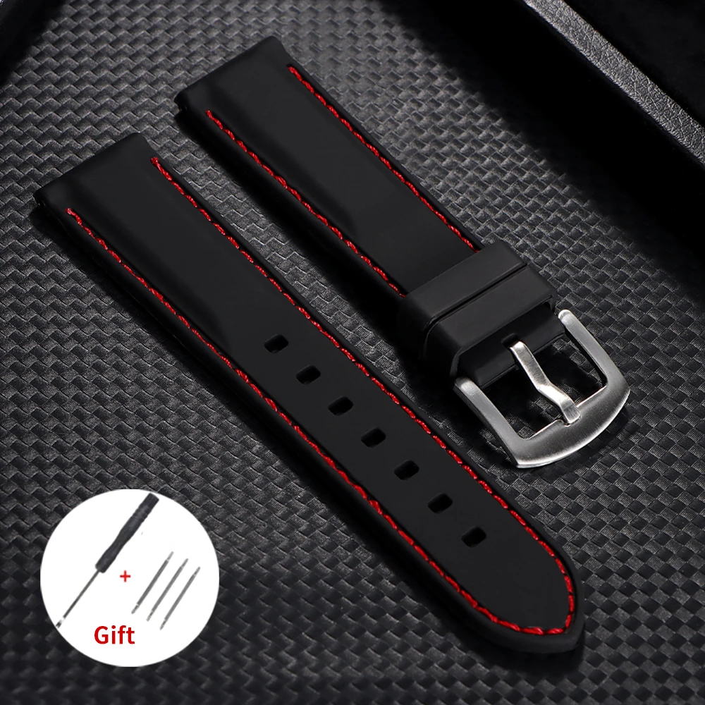 Versatile Waterproof Silicone Watch Strap - Soft Rubber Band