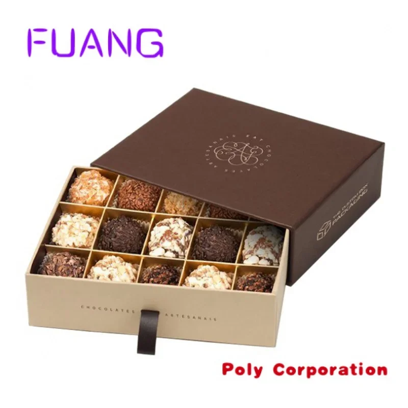 

Custom Manufacturer Custom Square Hard Luxury Private Label Small Chocolate Box Paper Packaging For Gift Product