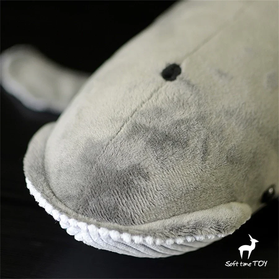 Blue Whale High Fidelity Anime Cute Plushie Baleen Whale Plush Toys Lifelike Animals Simulation Stuffed Doll Kawai Toy Gifts Kid 5