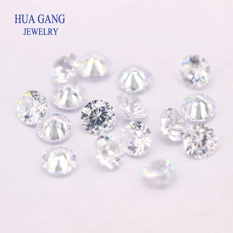 1000pcs/bag AAAAA Grade White 0.8~5.0mm Loose Zircon Stone Brilliant Round Cut Cubic Zirconia Stones For Jewelry Making DIY 5