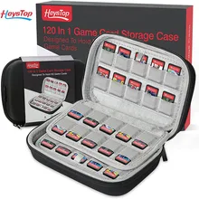 

HEYSTOP 120 Switch Game Case, Switch Game Holder Compatible with Nintendo Switch & OLED Model, PS Vita Game, SD Cards Storage