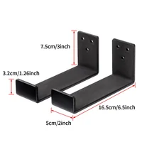 1Pair Durable Surfboard Display Rack Hanger Hook Wall-mounted Surfboard Hanger Snowboard Wall-Mounted Bracket Stand Holder 1