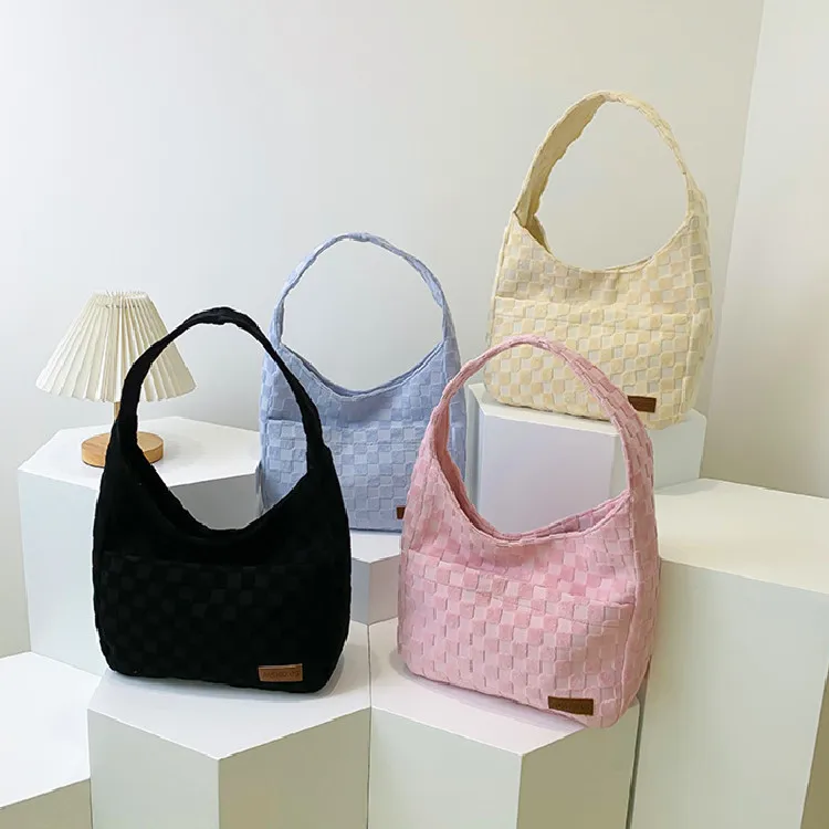 

Latest styles popular lady leisure handbags guangzhou nylon print fancy travel luxury woman single shoulder bag