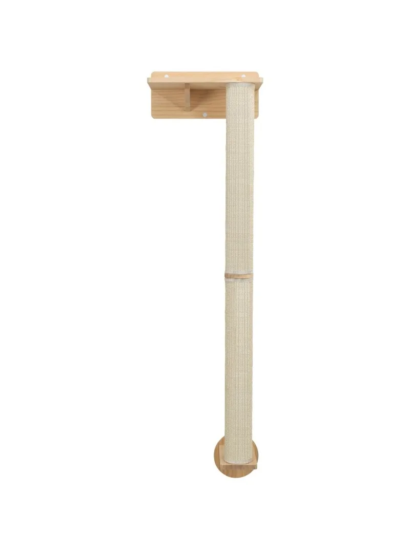 

TRIXIE Wall Set 1 Wall Mounted Sisal Cat Scratching Post with Ledge, Natural