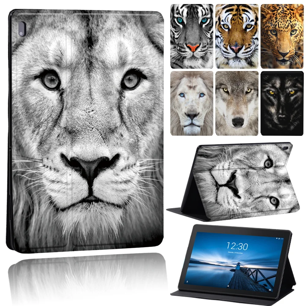 Custodia Per Tablet Per Lenovo Tab E10/Tab M10 X505F/Tab M10 Plus/Tab M10 Hd/Tab M7/Tab M8 Custodia In Pelle Funda Beast Pattern 2022
