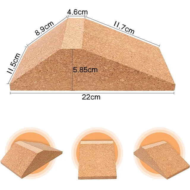 1/2Pcs Squat Wedge Block Non Slip Professional Squat Ramp for Weightlifting Deadlift Heel Elevated Calf Raises Yoga Slant Board 6