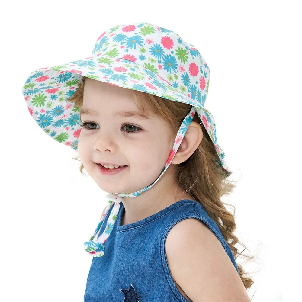 Baby Sun Hat Boys Girls Summer Bucket Hat Kids Uv Protection Wide Brim Beach Cap With Adjustable Chin Strap For 0 8 Years Bucket Hats Aliexpress