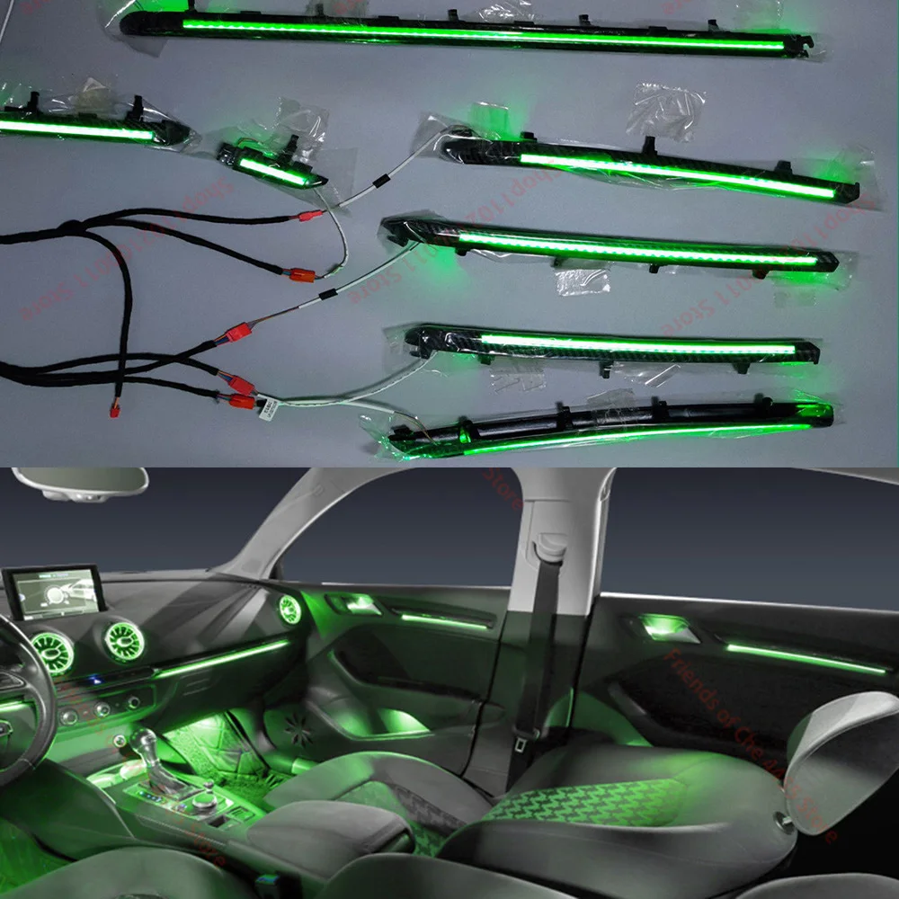 30 colori per Audi A3 8V 8Y S3 RS3 2013 2020 luce ambientale decorativa