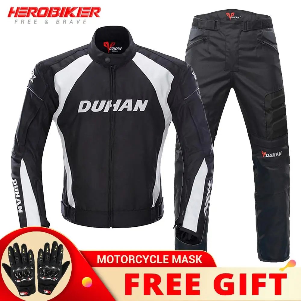 

DUHAN Motorcycle Jacket Waterproof Motorbike Jackets Moto Cycling Jackets Suit Keep Warm Liner Motocross Jacket Riding Winter