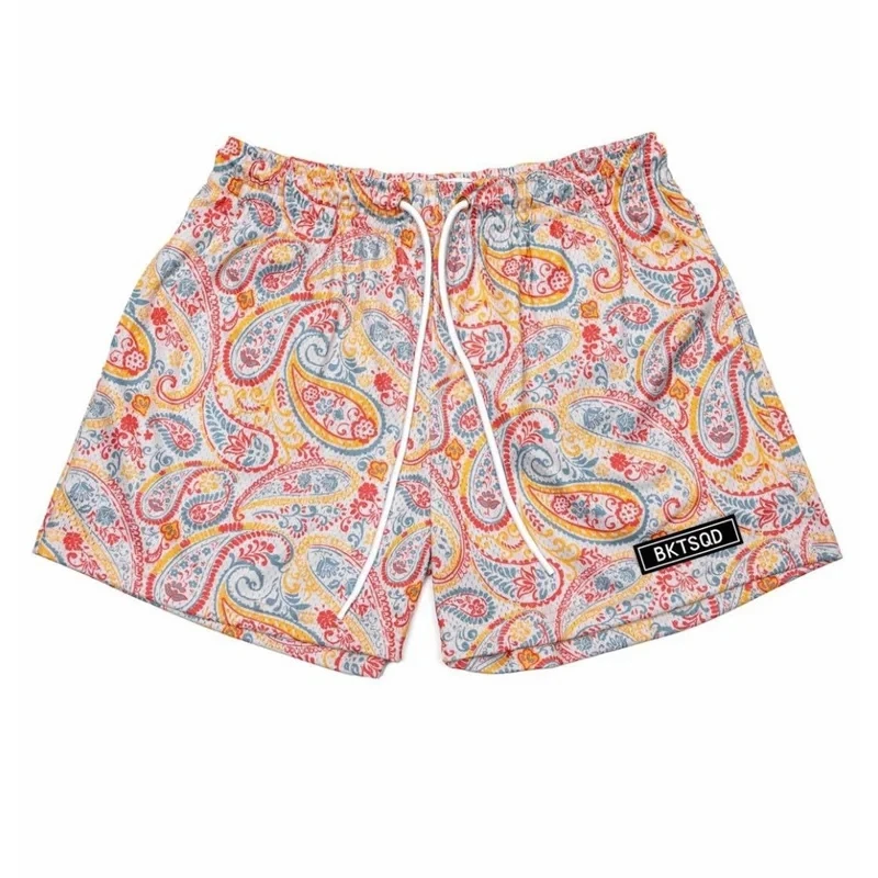 Summer Mesh Basketball Shorts Men Quick Drying Loose Sports short pants BUCKETSQ fashion Trend Sweatpants Running Beach shorts 4