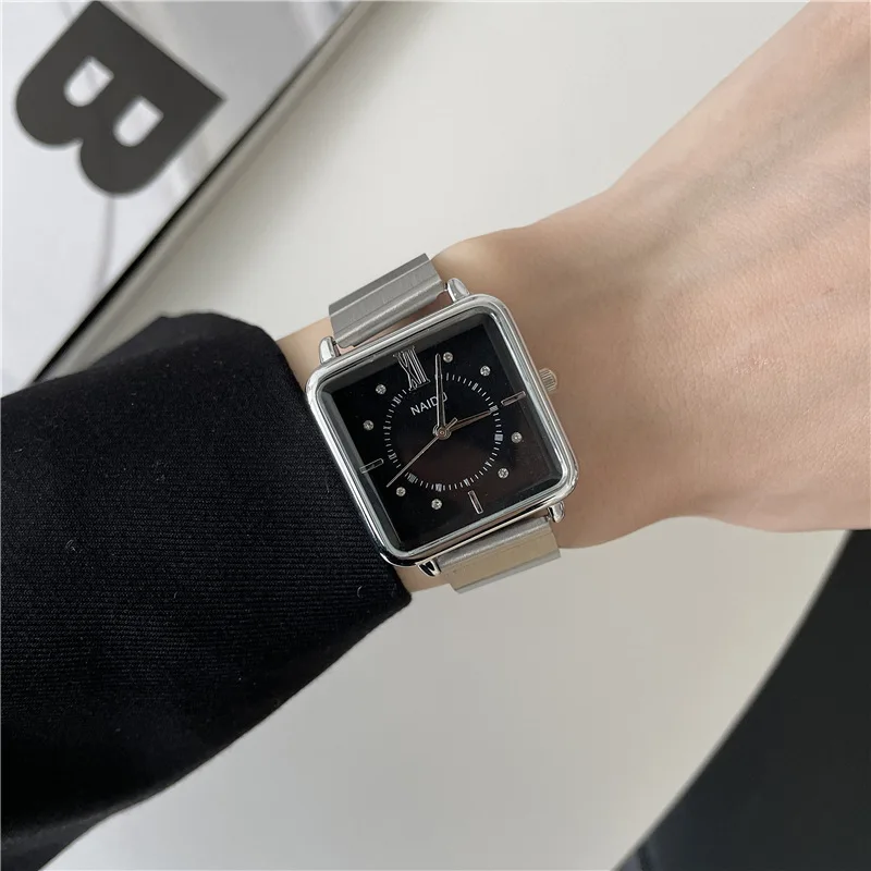 Women's Quartz Wristwatch Simple Lady Elegant Watches Stainless Steel Women Hand Watch Silver Free Shipping 2023 New Trend