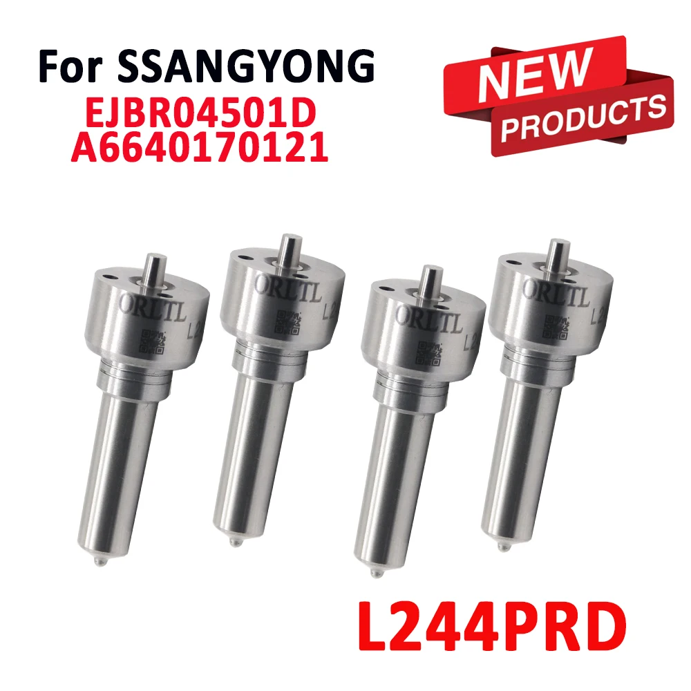 

4PCS L244 PRD Diesel Nozzle L244PBD Fuel Injection Nozzle L244PRD For Ssangyong Actyon Kyron Injector Assy EJBR04501D 6640170121