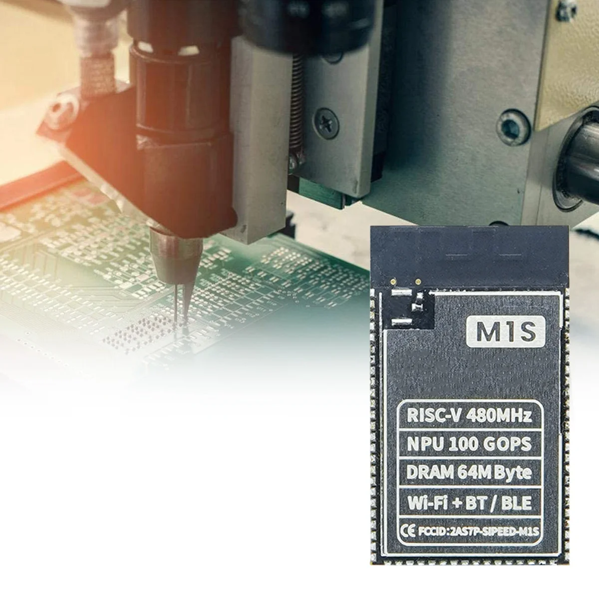 Sipeed M1S  BL808 RV64 480MHz + RV32 320MHz + NPU BLAI 100GOPS 16MByte SPI ÷ 2.4G  BT BLE ھ 