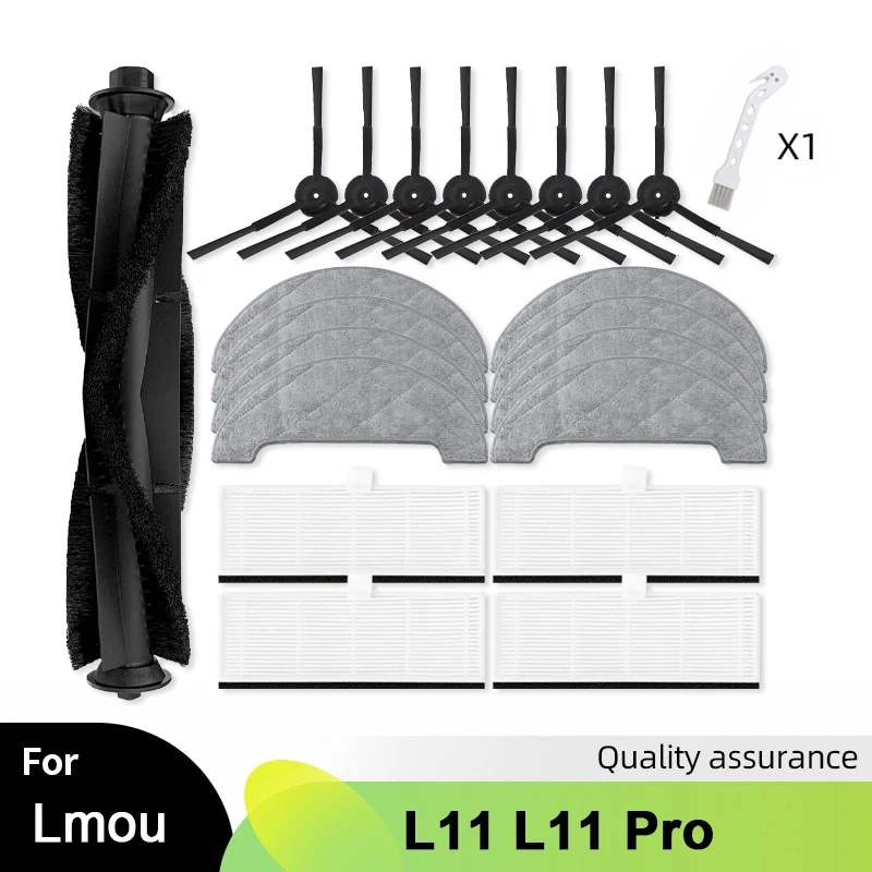 Kit Accessori Per Aspirapolvere Robot Honiture Q6 Pro, Laresar L6 Pro, T10+ E Ultènico - 6 Spazzole Laterali, 1 Spazzola Principale, 2 Filtri - 3