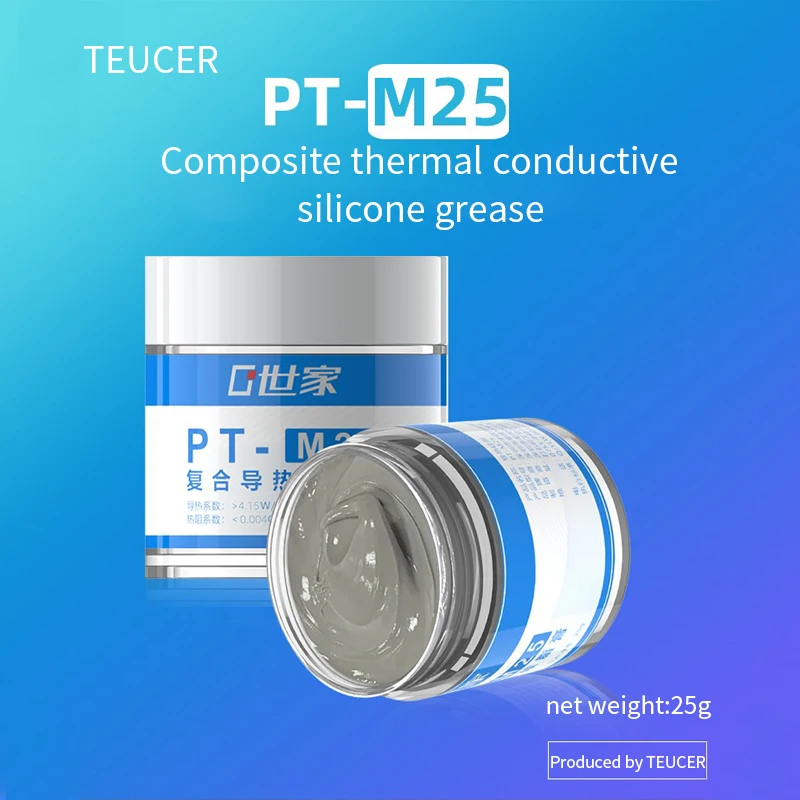 TEUCER PT-M25 25g Thermal Grease CPU Cooler Processor Thermal Conductive Grease Paste