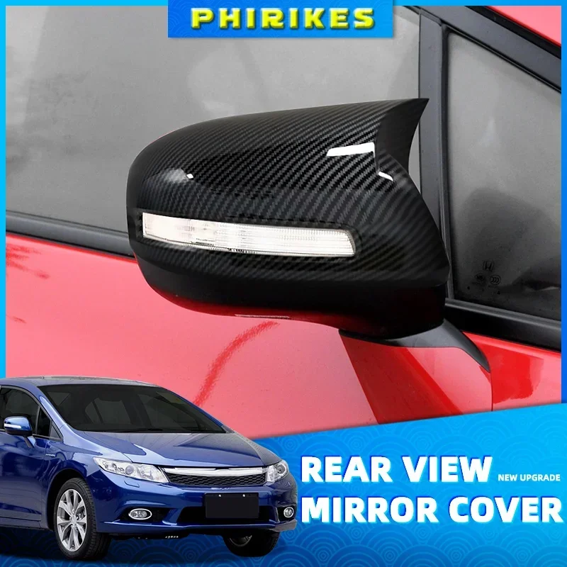 

2 шт., крышка для зеркала заднего вида для Honda CIVIC 2012, 2013, 2014, 2015