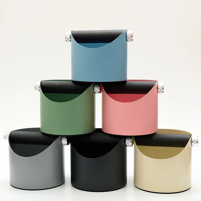 

6 Color Knockbox Aluminum Alloy Metal Homeuse Mini Coffee Grounds Knock Box