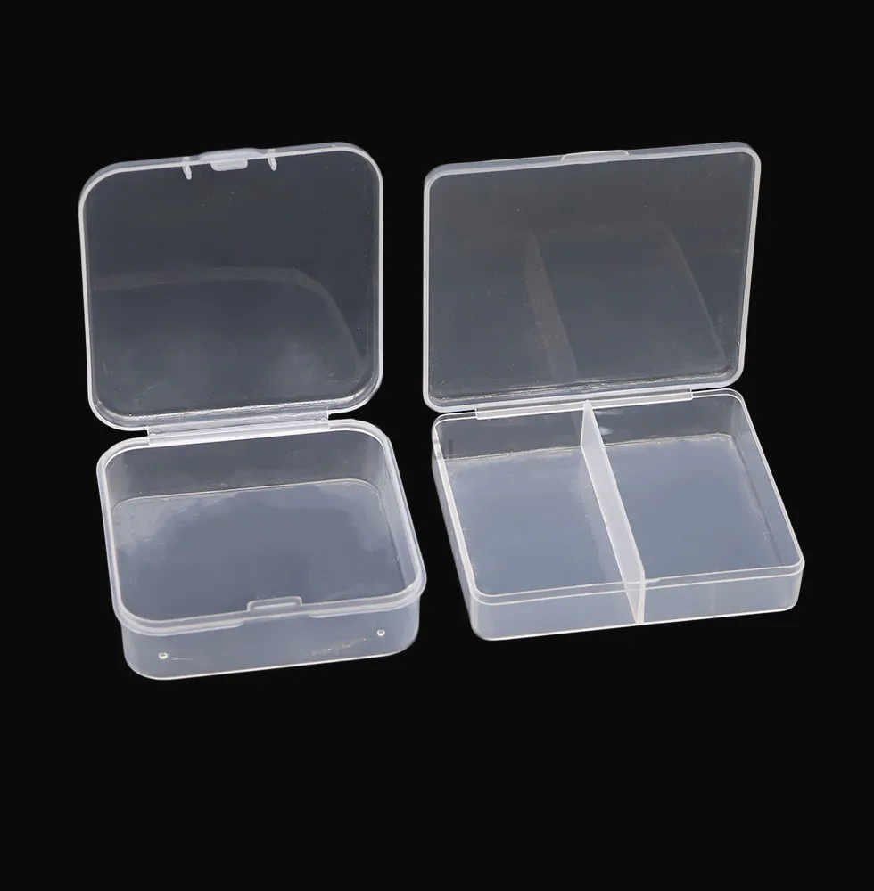 New Mini transparent plastic parts box sea fishing gear small box small  tool parts display box storage box Jewelry box