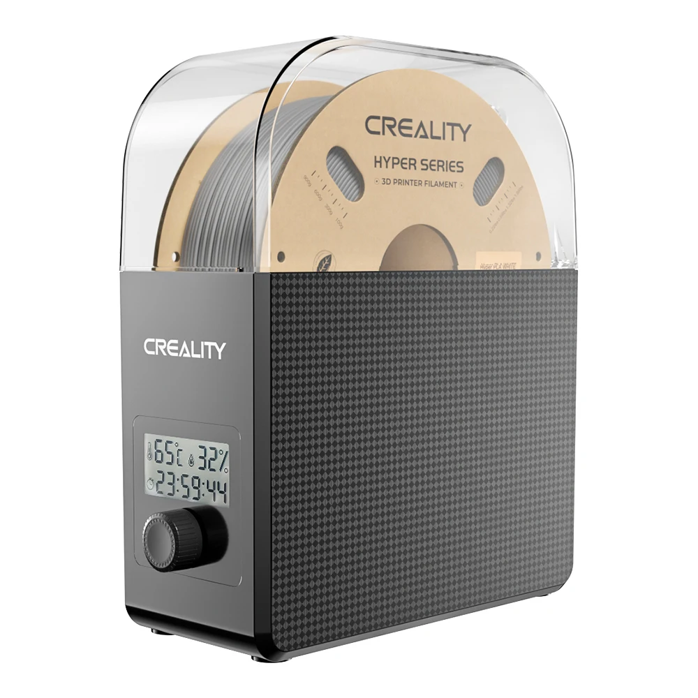 

Creality Filament Dry Box 2.0 Adjustable Temperature 45℃-65℃ Real-time Humidity Monitoring Hot-Air Heating 0-24h Setting