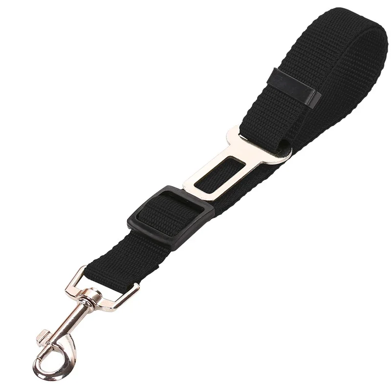 Car Seat Belt Accessory Adjustable Pet Dog Cat Car Safety Seat Belt Nylon Lead Leash Harness for Pet Puppy Kitten Vehicle Security Leash 45-72cm