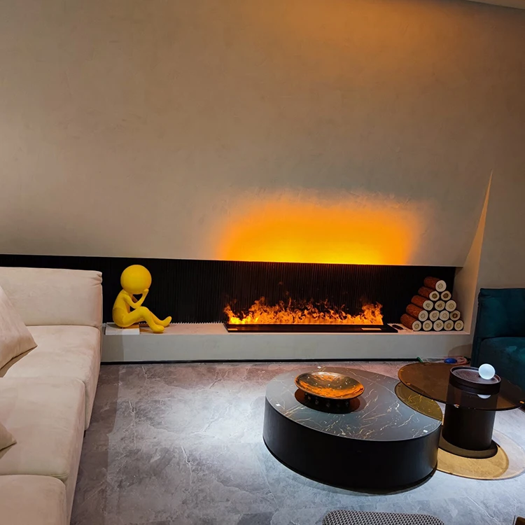 

Intelligent AI Voice Control 3d Fogging Fireplace Electric Fireplace Decor Flame Led Table Fireplace