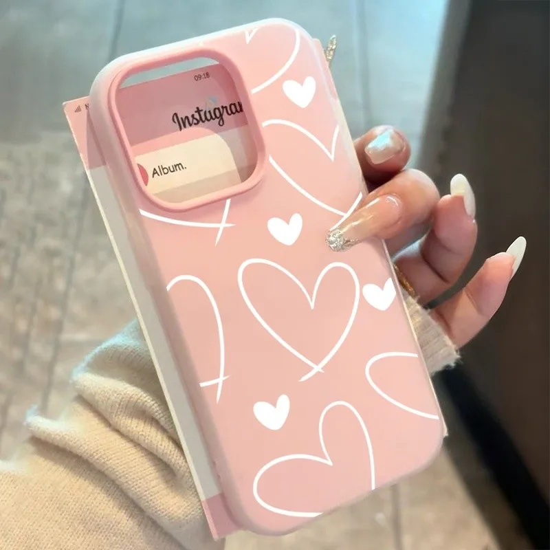 Cute White Striped Blue Shockproof Candy Color Matte Phone Case with Full Protection