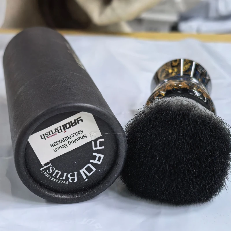YAQI ROCKS 28mm 합성 헤어 레진 핸들 남성용 습식 면도 브러쉬 빠른 배송