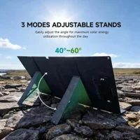 ALLPOWERS SE100 Panneau solaire portable pliable 100W, chargeur de batterie solaire, alimentation de secours d'urgence en extérieur pour station d'alimentation, etc. 2