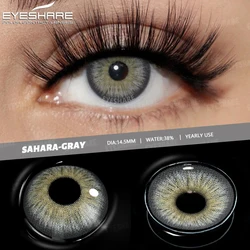 Vibrant Color Contact Lenses for a Natural Cosmetic Look (SAHARA - GRAY)