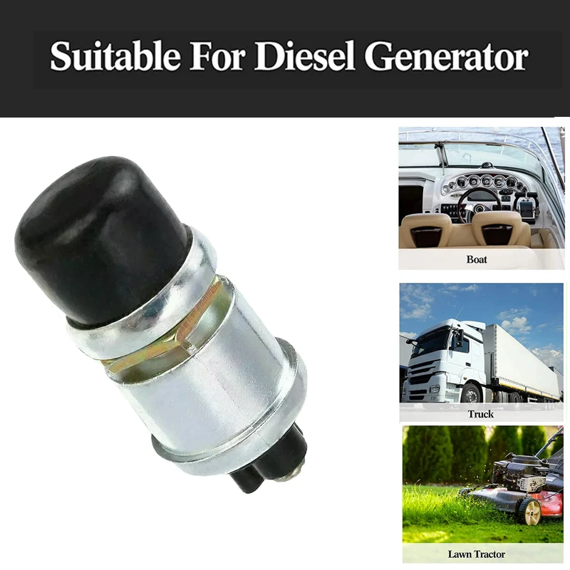 Ignition Starter Switch 12V 60Amps Engine Start Push Button Momentary Start Switch For Car Truck Cart Boat Marine Jeep Tractor