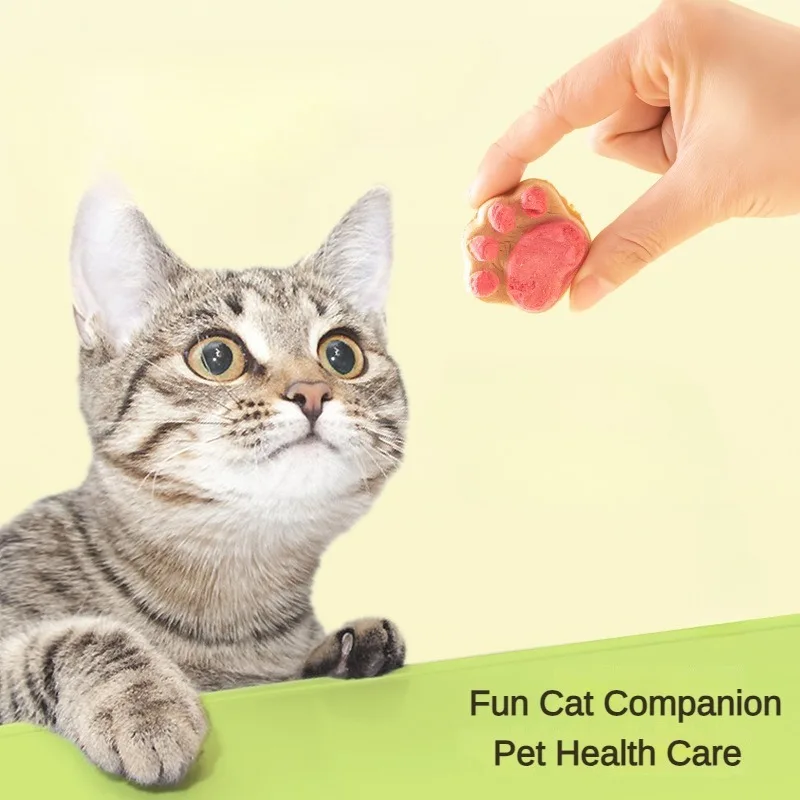 Cat and Dog Freeze Dried Snacks 10/20/50Pcs Pet Nutritional Snacks for Cats Freeze-Dried Cat Claw Biscuits Dog Snacks Pet Training Reward for Cat Dogs