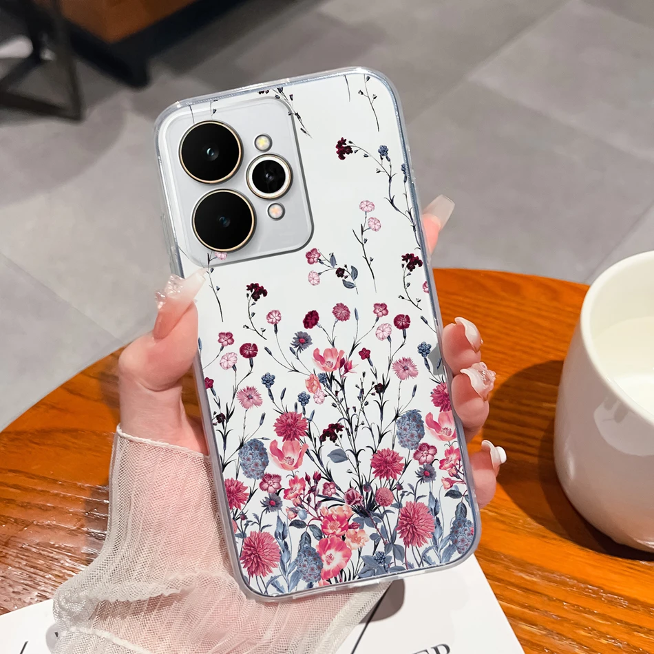 Transparent Shockproof TPU Silicone Back Cover - Simple Design Phone Protector Case