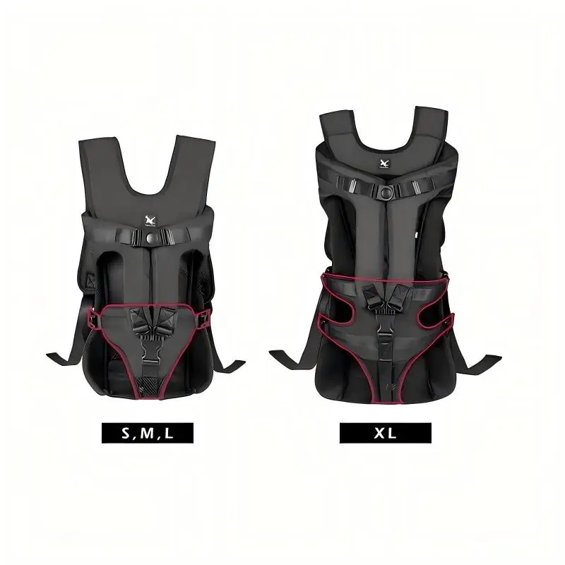 Carrier Backpack For Dog Carrying Pet Double Shoulder Cycling Backpacks,Wrap-Around Bags For Puppy Medium Dog Hand Free Bag