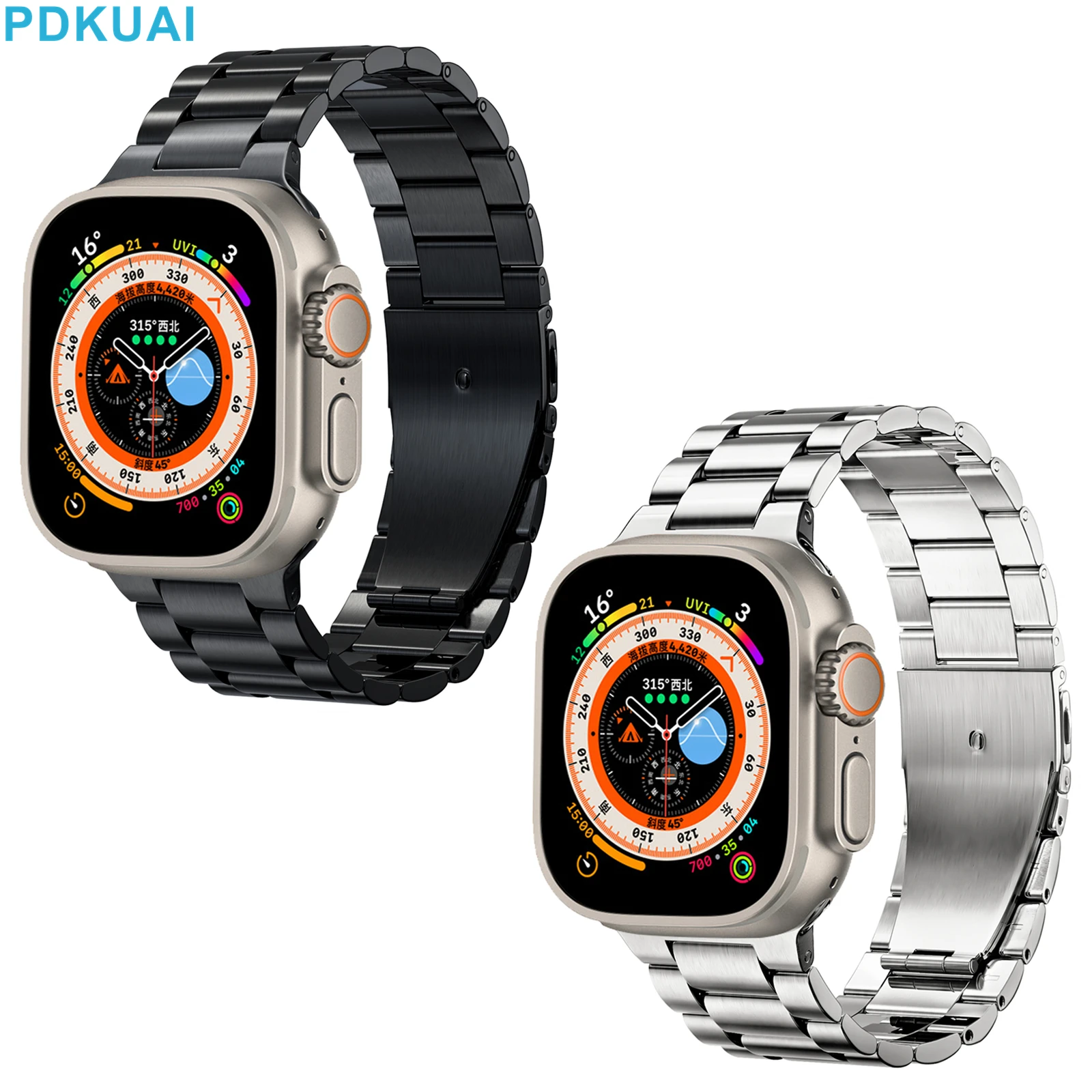Link Bracelet Apple Watch Band Stainless Steel Stainless Steel Strap