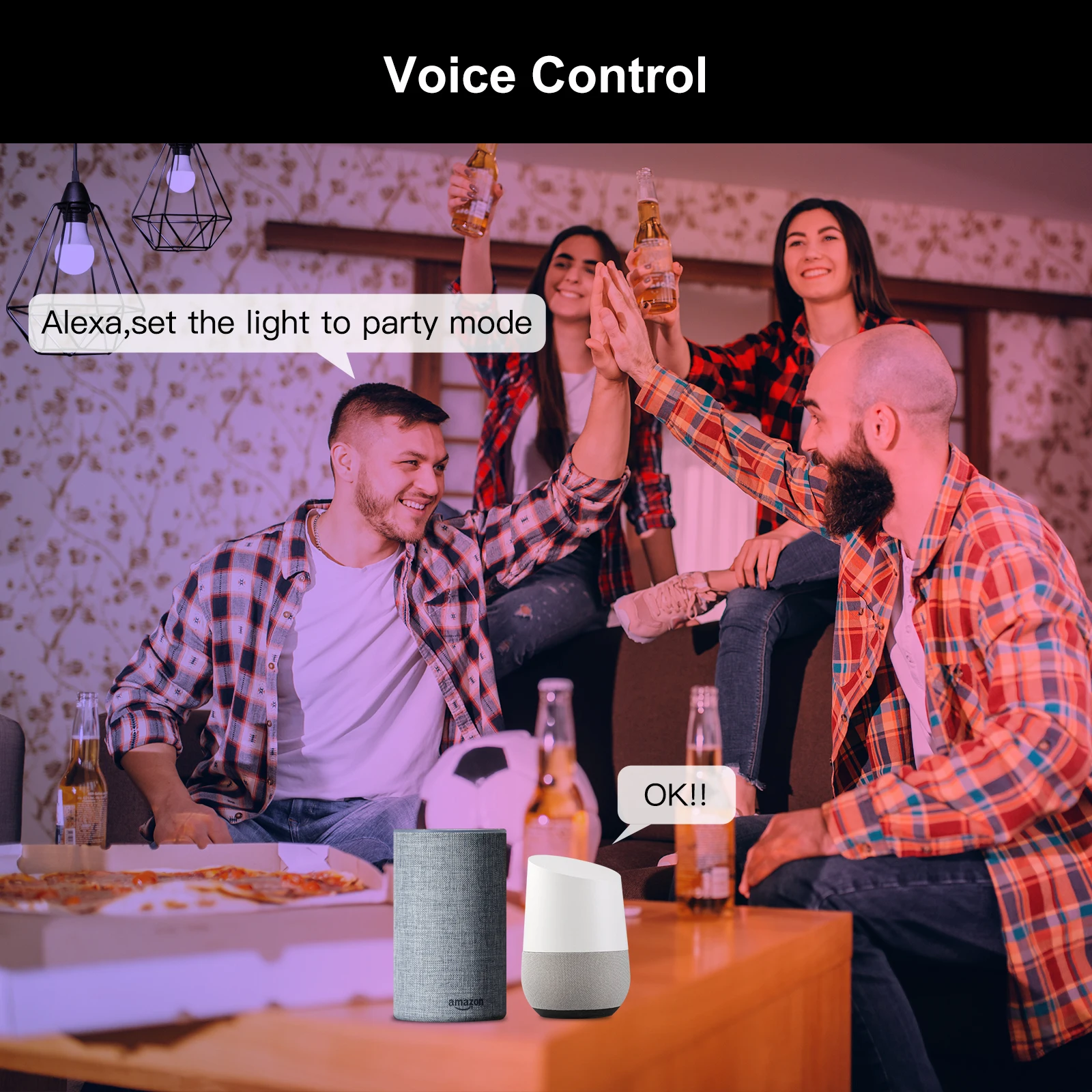 Remoto, Alexa, Google Voice, 9W, 90-250V