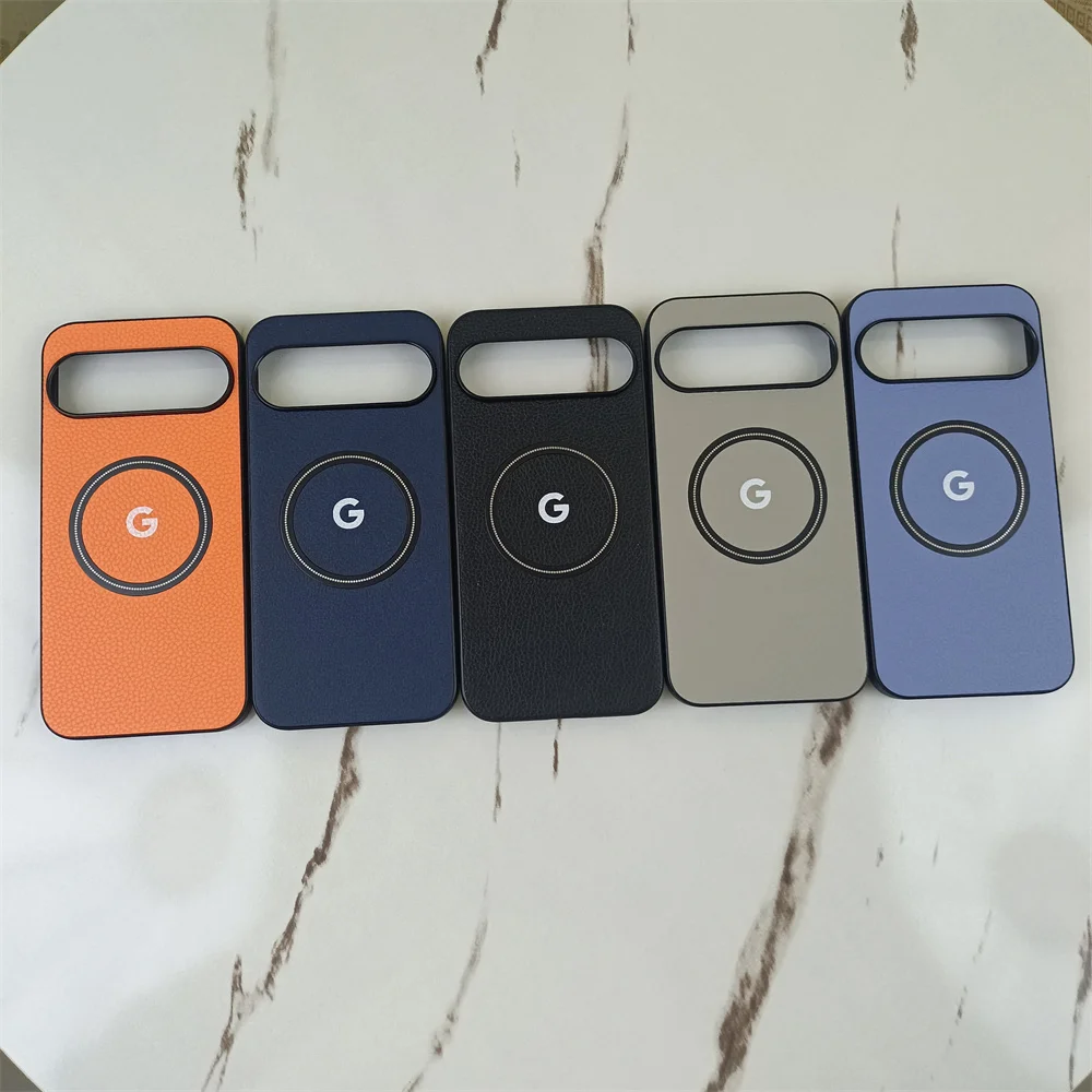 Premium Silicone Litchi Pattern Magnetic Shockproof Phone Case
